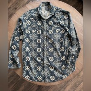 Lucky Brand w/ Snaps - Navy & Cream - Size Large